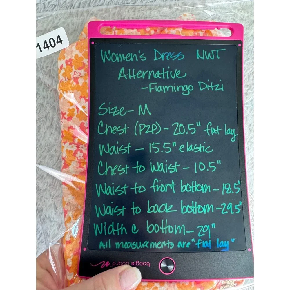 Alternative Flutter-Sleeve Flamingo Ditzy Print V-Neck Elastic Waist Dress Women - Picture 13 of 13